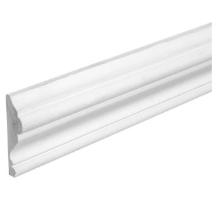 Cimaise moulurée Opéra en pin massif Merkusii enduit Gesso 18*62*2200 mm