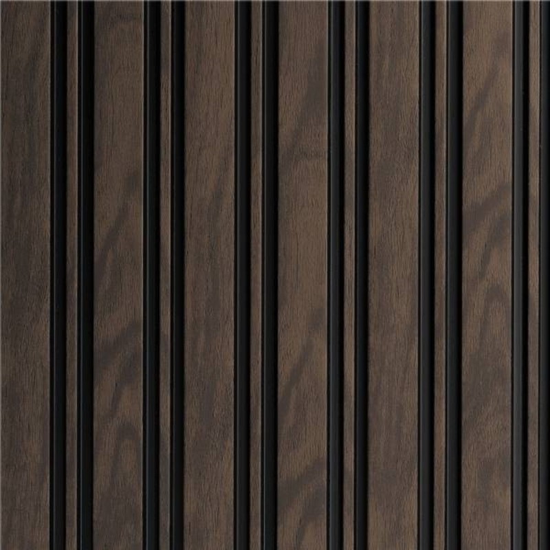 Panneau mural effet tasseau Panelio Balzac Noyer 12*122*2700 mm