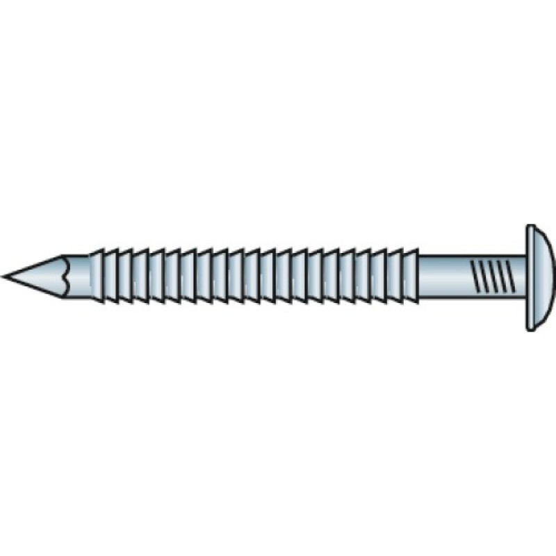Pointe bardage annelée tête bombée inox A4