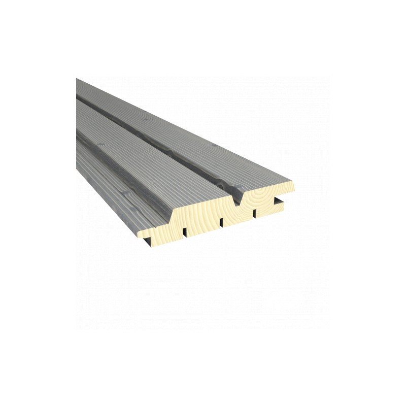 Bardage faux claire-voie Aztek Épicéa CL3 27*125 saturé