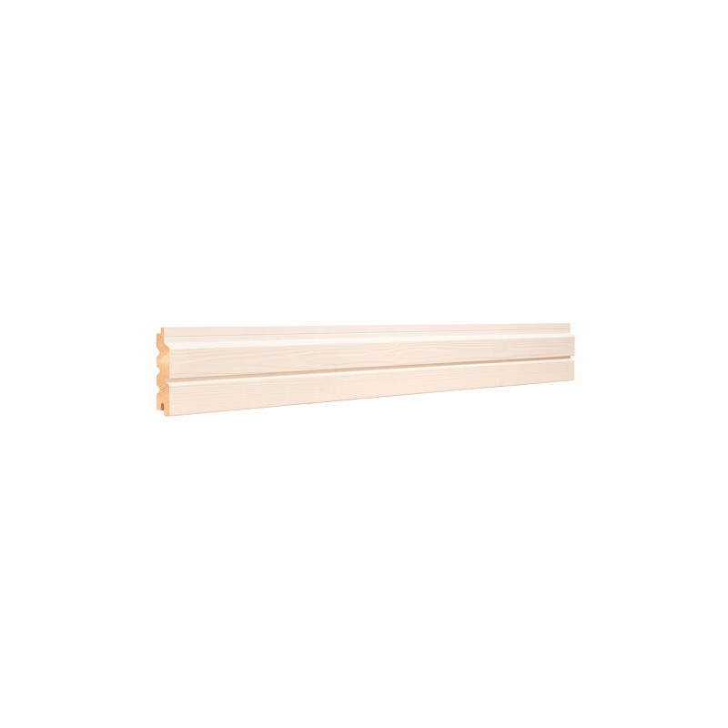 Bardage faux claire-voie Oscillo XXL Épicéa CL3 26*122 couleur