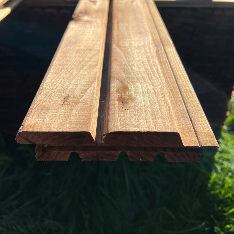 Bardage faux claire-voie Aztek Épicéa CL3 27*125 préservé