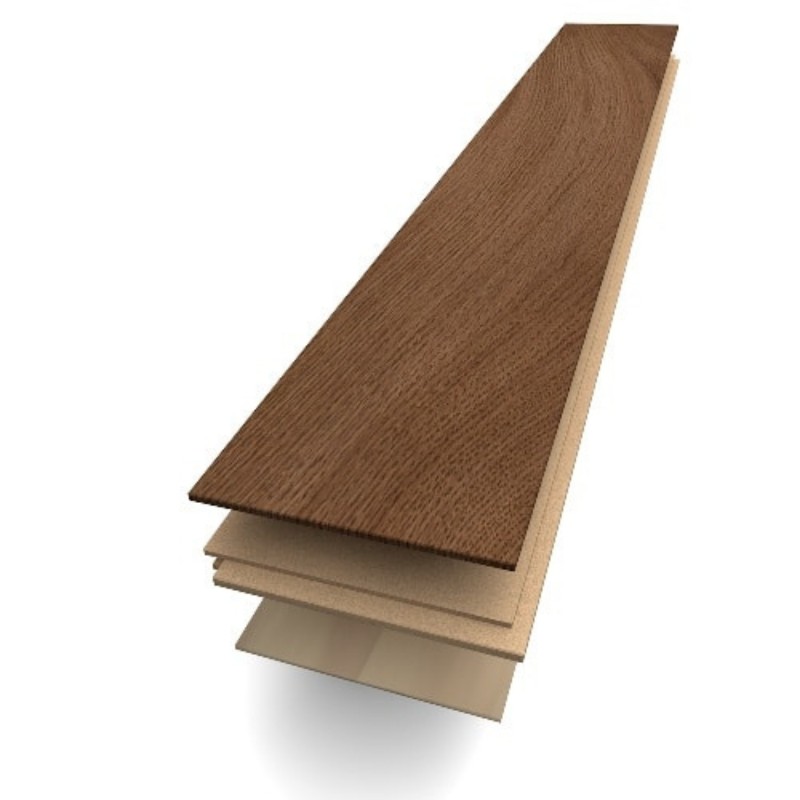 Café crème verni Parquet contrecollé Bâton rompu 4ch 12/2.5*90*590 mm Clas/Authe