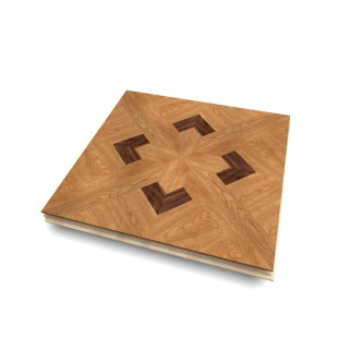 Dalle Chêne Carmen N°1 verni satiné Parquet contrecollé 14/3.2*392*392mm Classic