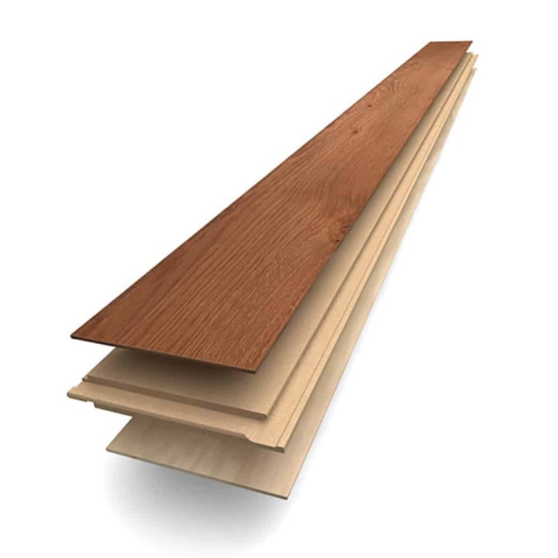 Cuir huilé Parquet contrecollé Chêne clic 4ch HDF