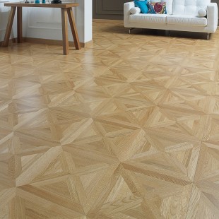 Dalle Chêne Carmen N°5 verni satiné Parquet contrecollé 14/3.2*392*392mm Classic