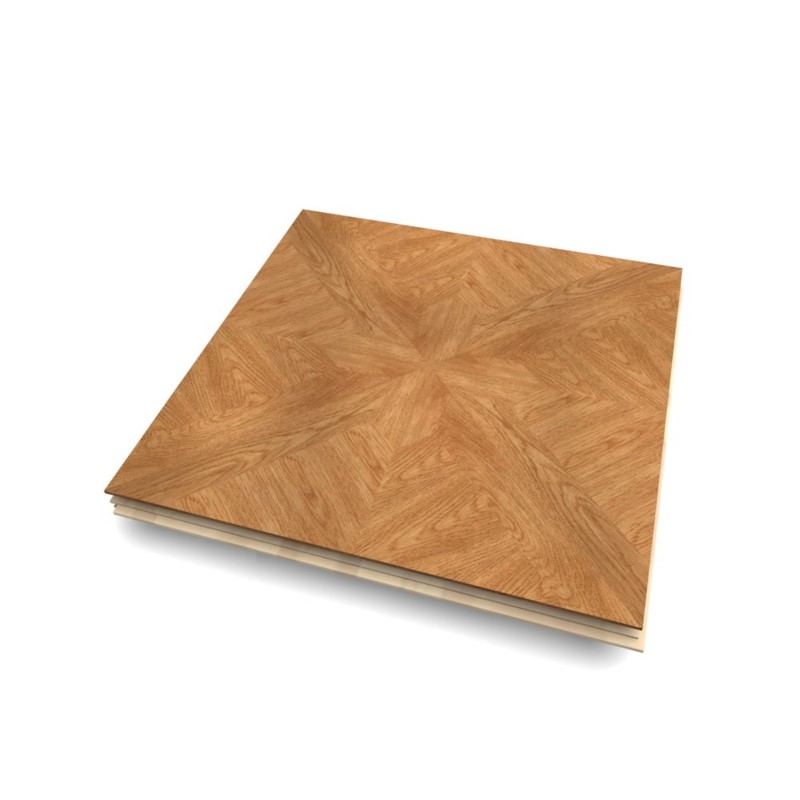 Dalle Chêne Carmen N°2 verni satiné Parquet contrecollé 14/3.2*392*392mm Classic
