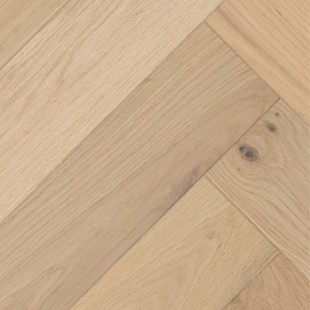Parquet contrecollé bâton rompu Chêne verni aspect bois brut 4ch 14/3*90*540 mm