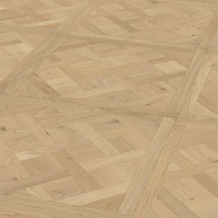 Parquet dalle contrecollé Versailles Chêne verni bois brut 4ch 20/4*800*800 mm