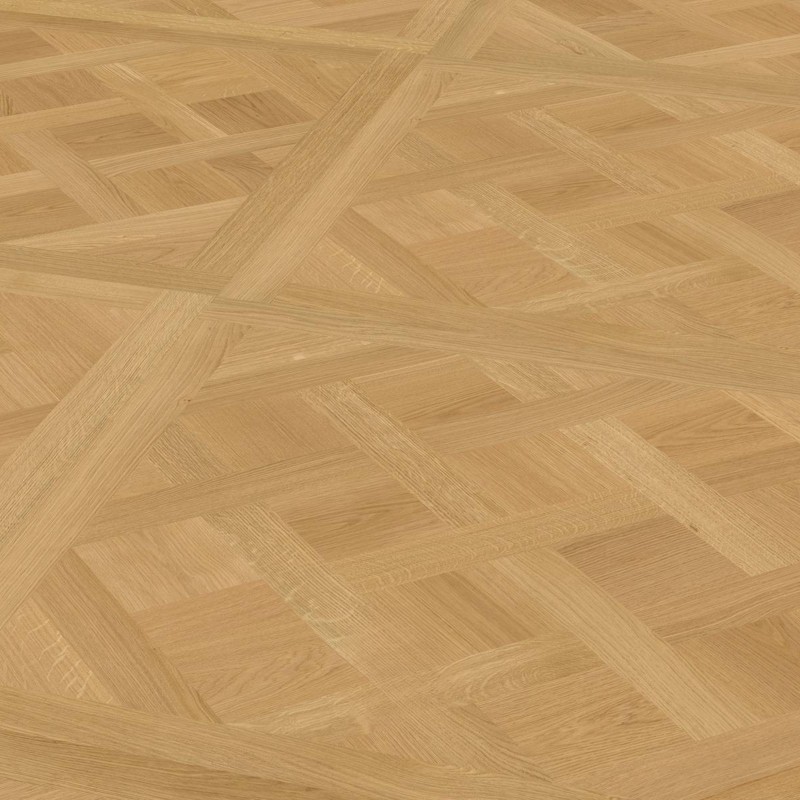 Parquet dalle contrecollé Versailles Chêne brossé verni mat 4ch 15/3*1000*1000mm