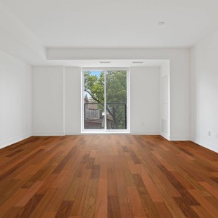 Parquet contrecollé exotique Jatoba vernis 4 chanfreins 15/3*118*400 à 1800 mm