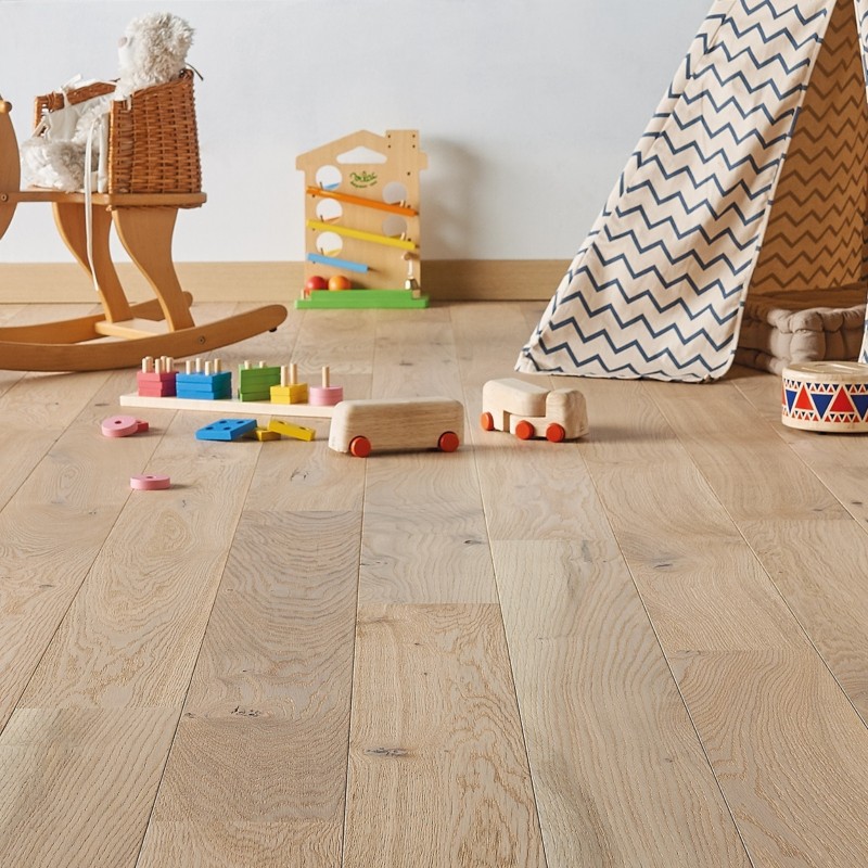 Linen verni Parquet contrecollé monolame Chêne clic 12/2.5*139*1210 mm Mix