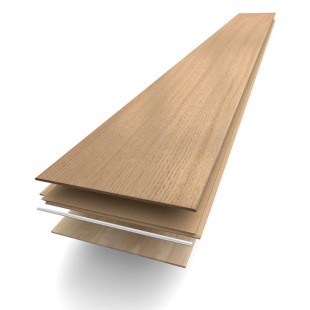 Linen verni Parquet contrecollé monolame Chêne clic 12/2.5*139*1210 mm Mix