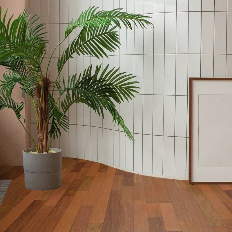 Parquet contrecollé exotique Jatoba vernis 4 chanfreins 15/3*118*400 à 1800 mm