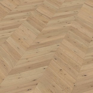 Parquet contrecollé point Hongrie Chêne brossé verni bois brut 14/3*90*510/600mm