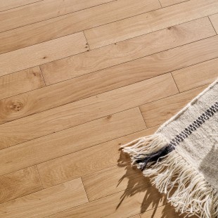 Noisette verni Parquet contrecollé Chêne clic 4ch HDF