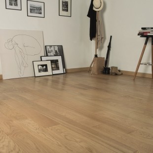 Opale vernis satiné Parquet contrecollé Chêne clic 4ch HDF