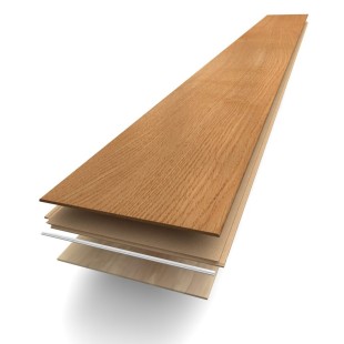 Opale verni satiné Parquet contrecollé monolame Chêne clic 12/2.5*139*1210mm Mix
