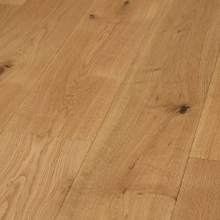 Parquet contrecollé Chêne brossé huilé nat 2 chanfreins 20/6*190*600 à 1900 mm