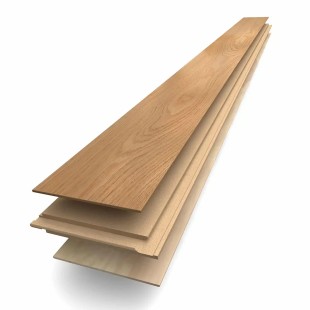 Topaze vernis Parquet contrecollé Chêne clic 4ch HDF