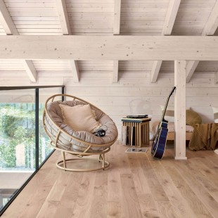 Tufeau Huilé naturel Parquet contrecollé Chêne clic 4ch HDF