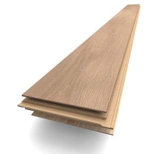 Tufeau Huilé naturel Parquet contrecollé Chêne clic 4ch HDF