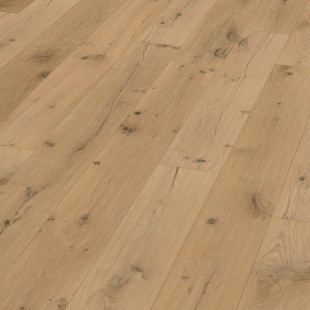Parquet contrecollé Longère huilé bois brut vieilli bosselé 14/3*190*680-1900 mm