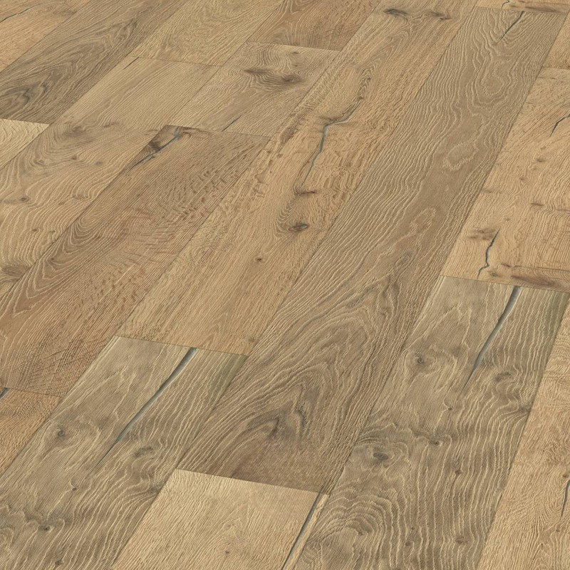 Parquet contrecollé Chenonceau Huilé naturel brossé vieilli 15/4*220*800-2200 mm