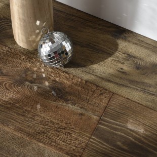 Parquet contrecollé Chambord Huilé gris brossé vieilli 15/4*220*800-2200 mm