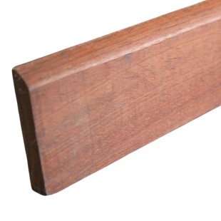 Plinthe Jatoba massif brut pré-poncé un bord arrondi 15*90*1000 mm à 2200 mm