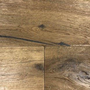 Parquet contrecollé Atelier huilé fumé vieilli bosselé 15/4*190*680-1900 mm