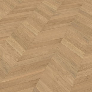 Parquet massif Point Hongrie Chêne verni aspect bois brut 4.ch 15*90*510/600 mm