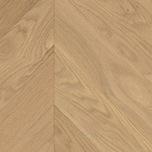 Parquet massif Point Hongrie Chêne verni aspect bois brut 4.ch 15*90*510/600 mm
