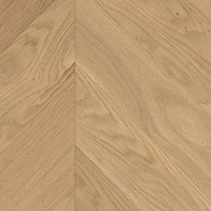 Parquet massif Point Hongrie Chêne verni aspect bois brut 4.ch 15*90*510/600 mm