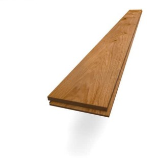 Miel verni Chêne Parquet massif à coller 4ch