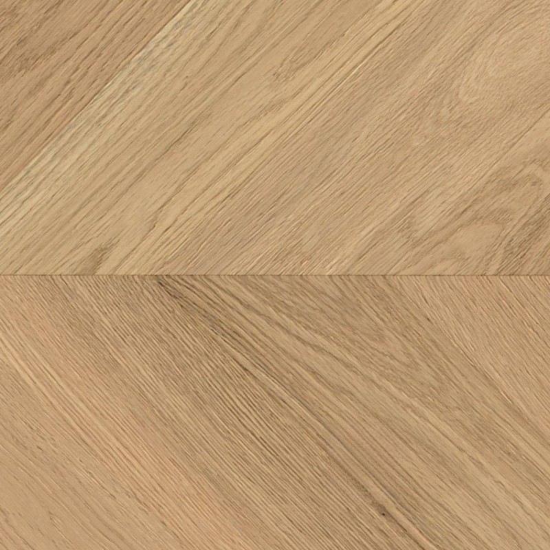Parquet massif Point Hongrie Chêne verni aspect bois brut 4.ch 15*90*510/600 mm