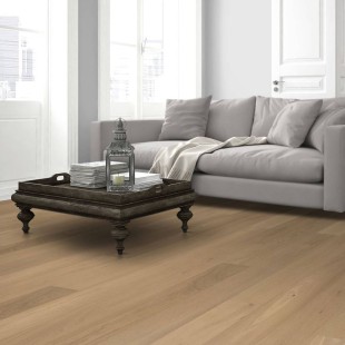 Parquet contrecollé Chêne Scandinave verni bois brut 14/3*190*680 à 1900 mm