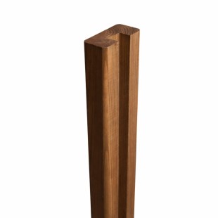 Demi poteau Pin CL4 brun 45*90 rainuré 29 mm 2.40 m