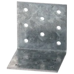 Équerre simple perforée ép 2.5 80*80*80 ES11/80