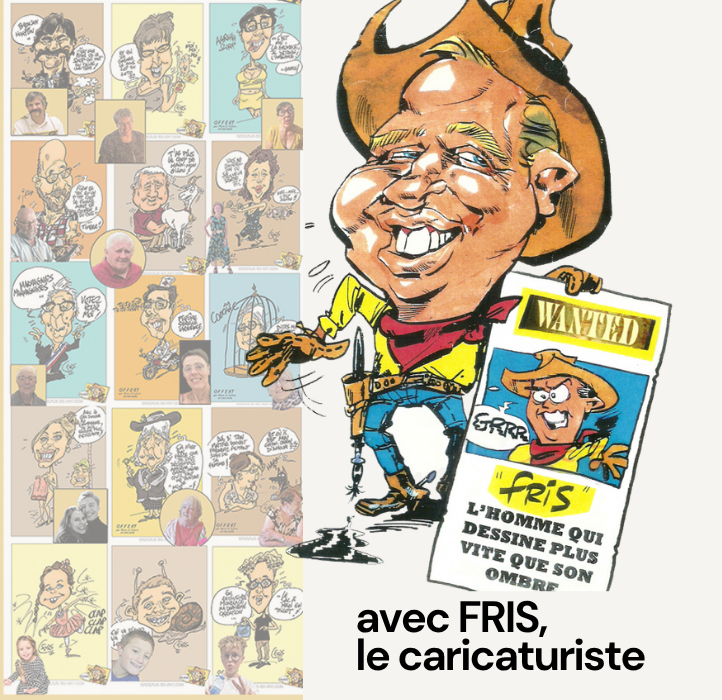 Repartez avec un souvenir unique grâce à FRIS, le caricaturiste !